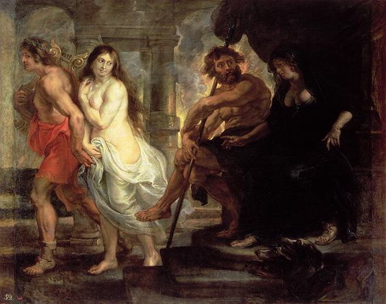 Orpheus before Hades